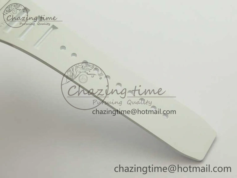 FreshLook RM 51-01 White Ceramic Tiger & Dragon KVF Best Edition on White Rubber Strap MIYOTA 9479