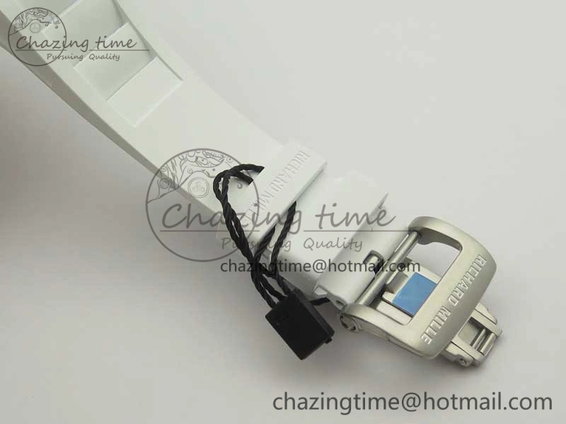 FreshLook RM 51-01 White Ceramic Tiger & Dragon KVF Best Edition on White Rubber Strap MIYOTA 9479