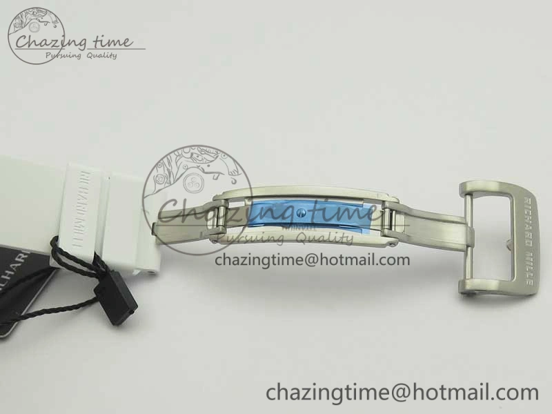 FreshLook RM 51-01 White Ceramic Tiger & Dragon KVF Best Edition on White Rubber Strap MIYOTA 9479