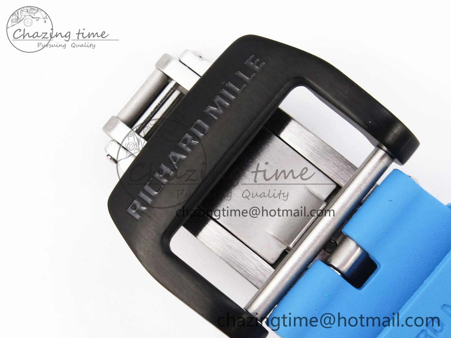 Unisex RM 53-01 Real Tourbillon Pablo Mac Donough 3KF Best Edition on Blue Rubber Strap 9315