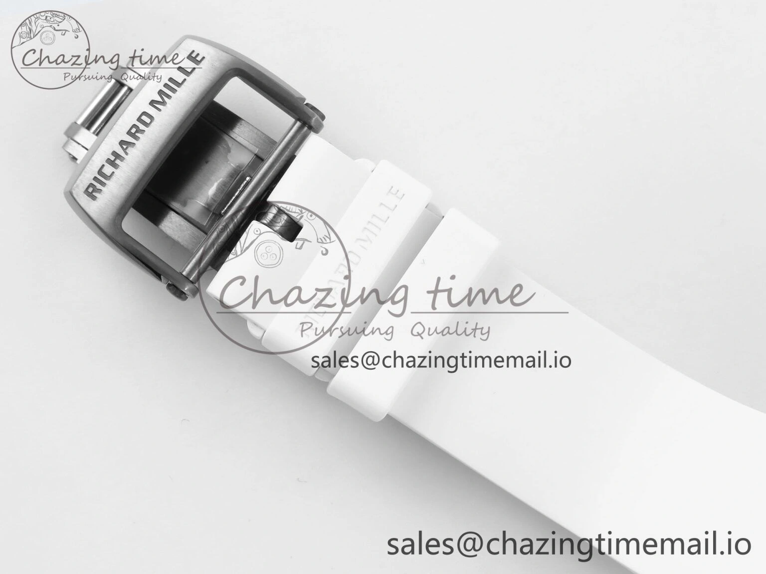 Soft RM 61-01 Yohan Blake NTPT ZF 1:1 Best Edition on White Rubber Strap RMUL2 Super Clone 9199