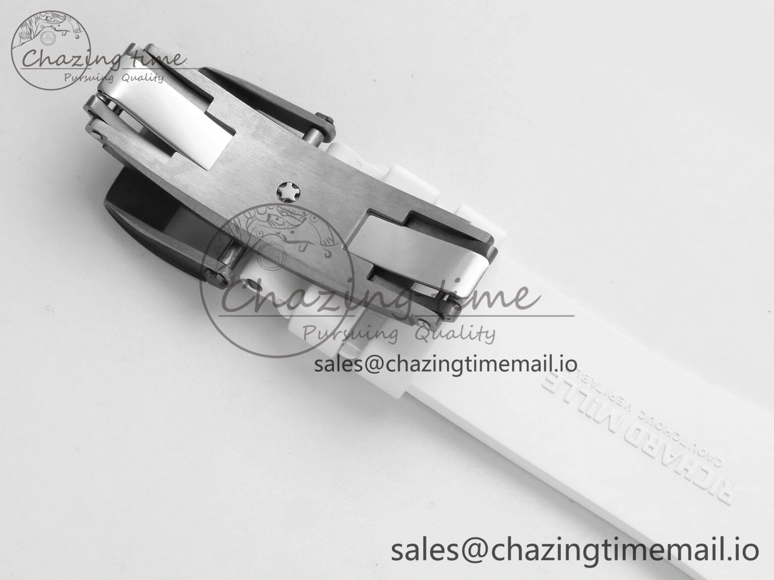 Soft RM 61-01 Yohan Blake NTPT ZF 1:1 Best Edition on White Rubber Strap RMUL2 Super Clone 9199
