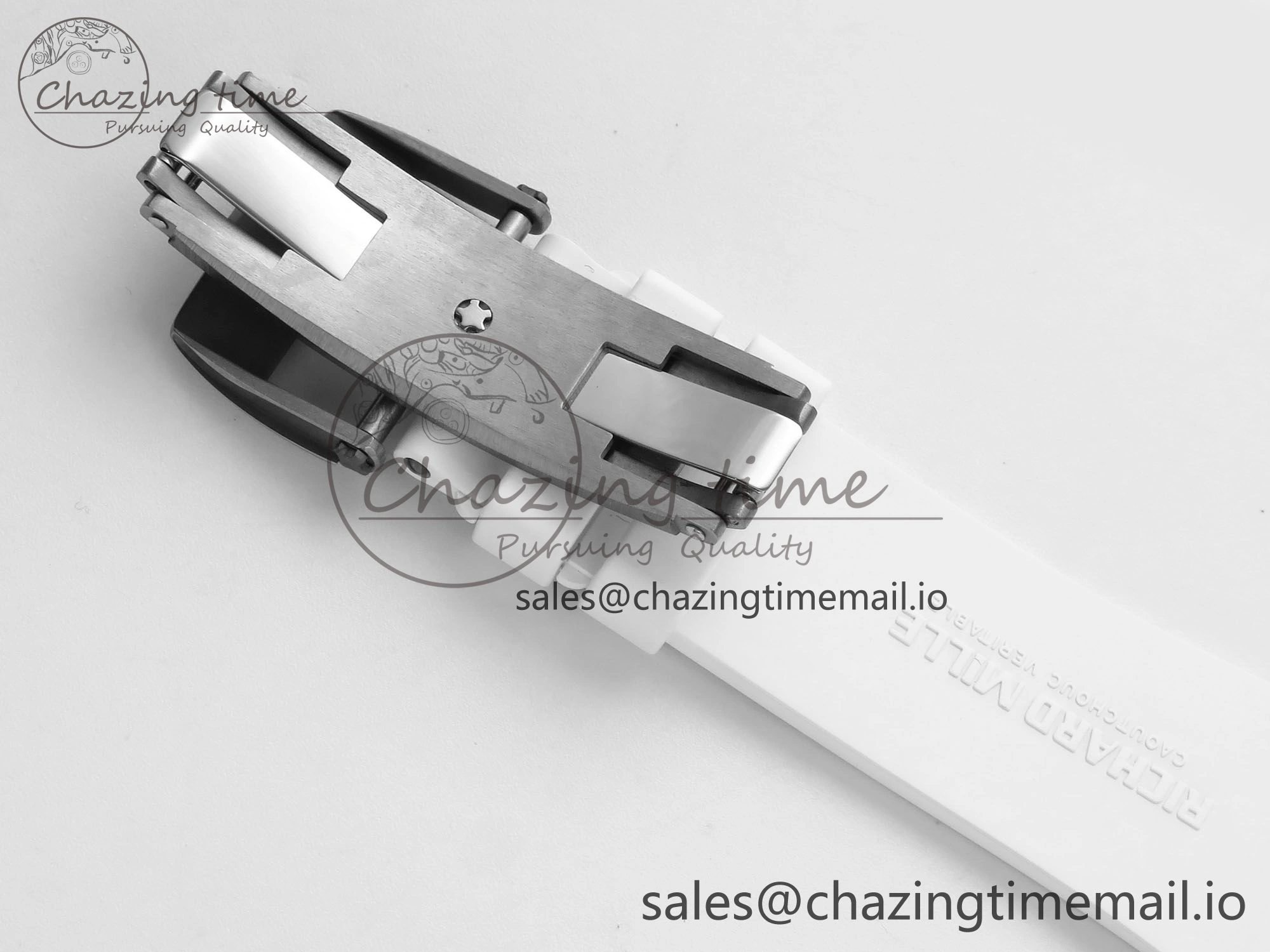Soft RM 61-01 Yohan Blake NTPT ZF 1:1 Best Edition on White Rubber Strap RMUL2 Super Clone 9199