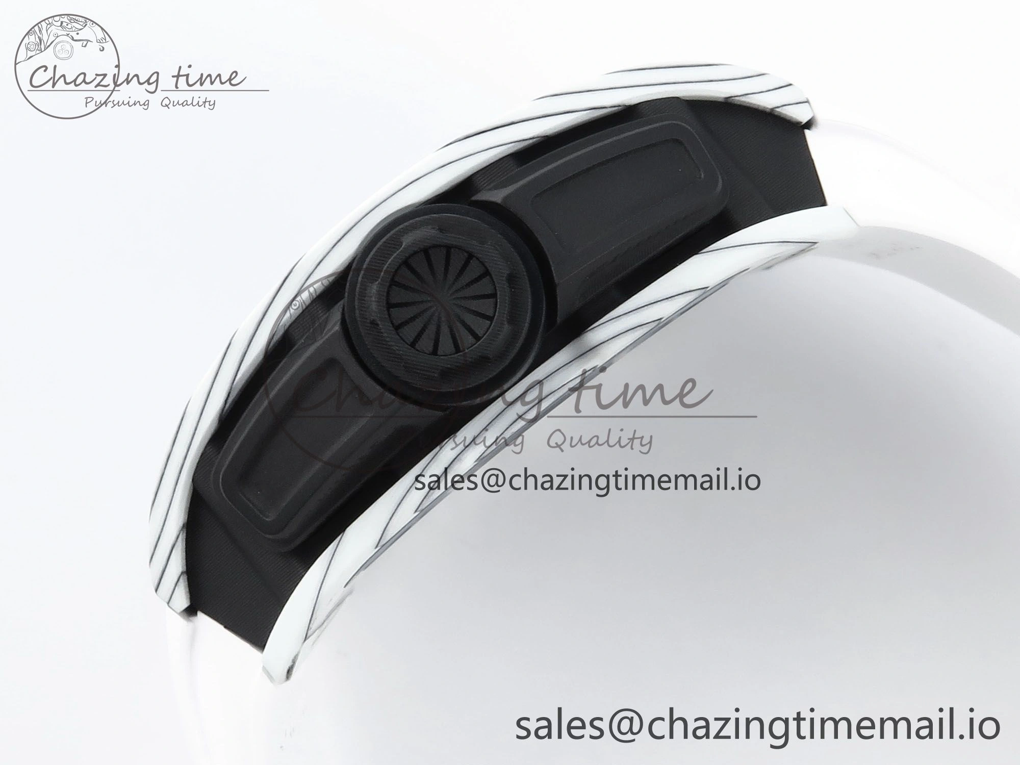 Soft RM 61-01 Yohan Blake NTPT ZF 1:1 Best Edition on White Rubber Strap RMUL2 Super Clone 9199