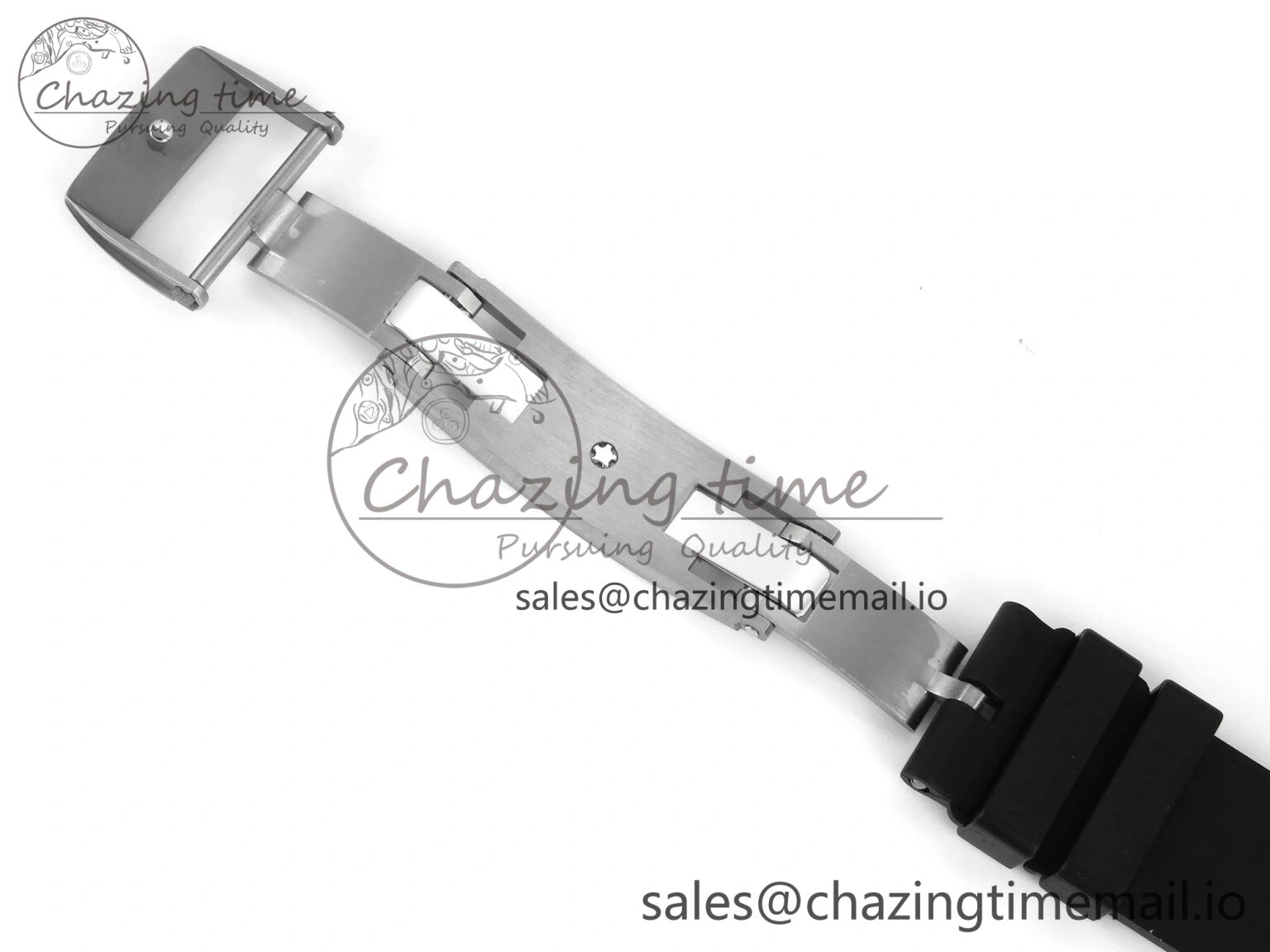 RM 61-01 Yohan Blake White NTPT ZF 1:1 Best Edition on Black Rubber Strap RMUL2 Super Clone Breathable 9207