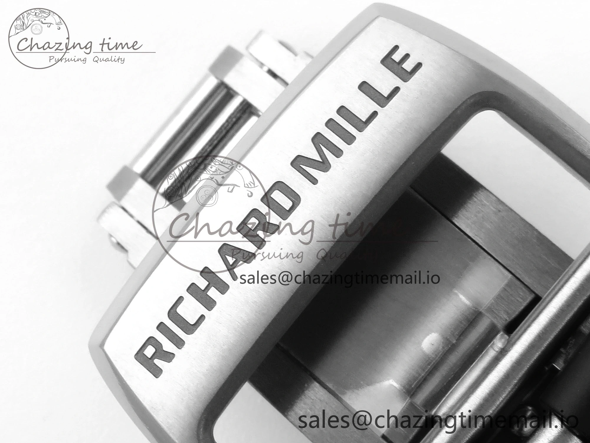 RM 61-01 Yohan Blake White NTPT ZF 1:1 Best Edition on Black Rubber Strap RMUL2 Super Clone Breathable 9207