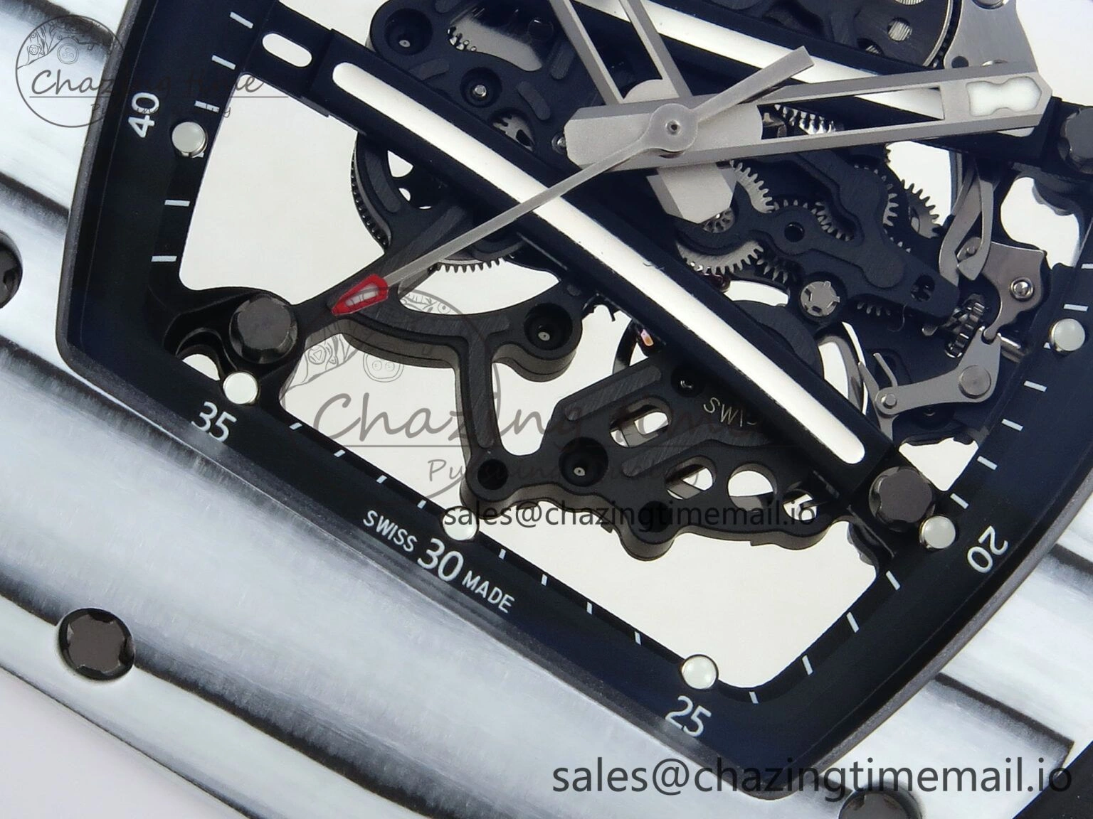 RM 61-01 Yohan White NTPT ZF 1:1 Best Edition on White Rubber Strap RMUL2 Super Clone FreshLook 9198
