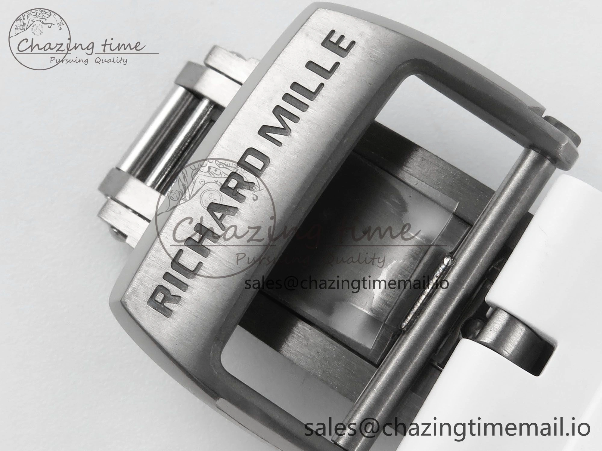 RM 61-01 Yohan White NTPT ZF 1:1 Best Edition on White Rubber Strap RMUL2 Super Clone FreshLook 9198