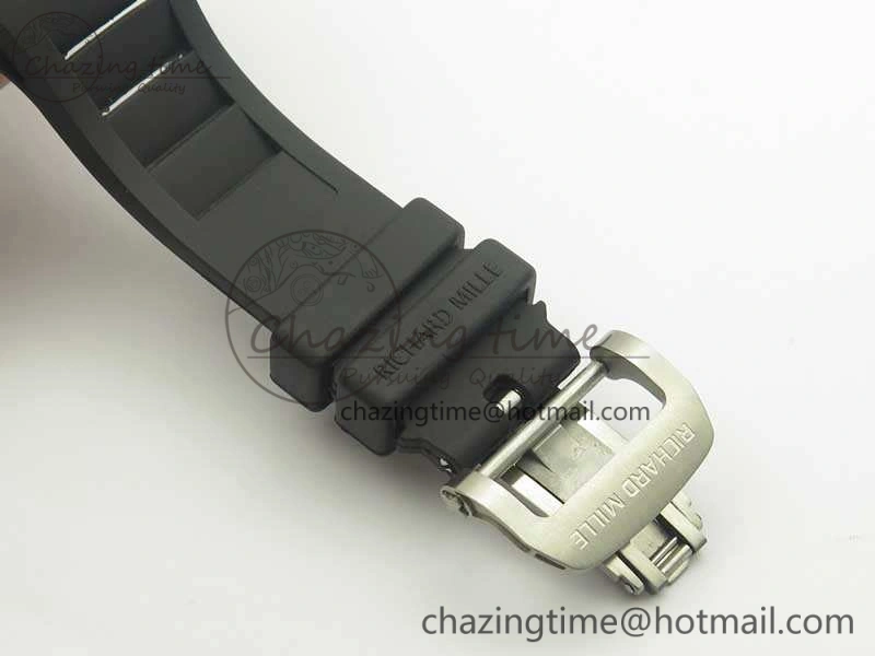 RM001 SS Real PR JBF SS Bezel Skeleton Dial On Rubber Strap Asian Tourbillon SmartChoice 9491