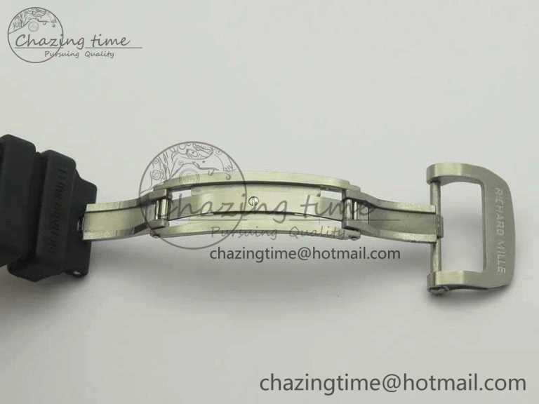 RM001 SS Real PR JBF SS Bezel Skeleton Dial On Rubber Strap Asian Tourbillon SmartChoice 9491