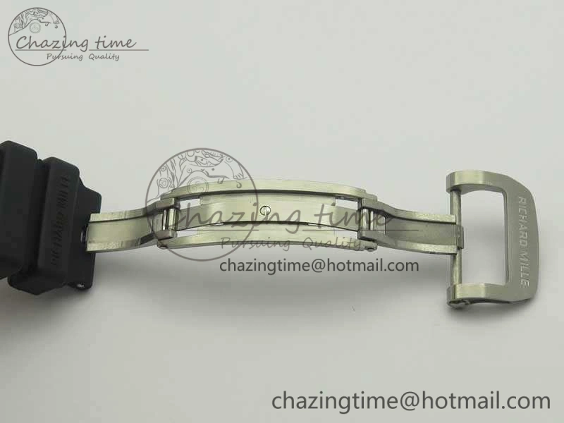 RM001 SS Real PR JBF SS Bezel Skeleton Dial On Rubber Strap Asian Tourbillon SmartChoice 9491