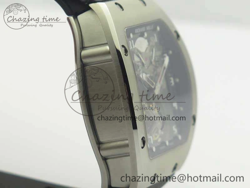 RM001 SS Real PR JBF SS Bezel Skeleton Dial On Rubber Strap Asian Tourbillon SmartChoice 9491