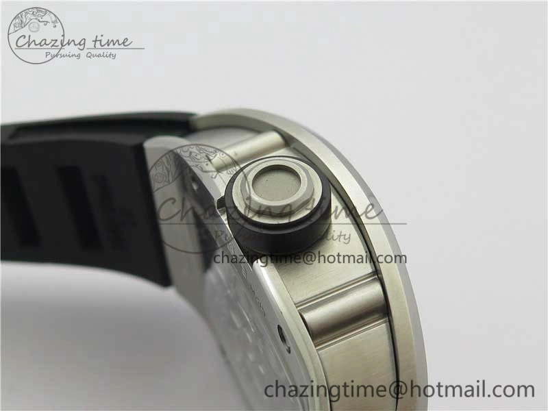 RM001 Tourbillon Brushed SS JBF Best Edition Black Dial on Rubber Strap Chic 9448
