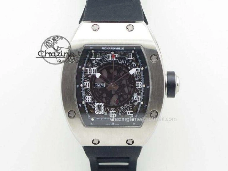 RM005 Philippe Massa SS White Number On Rubber Strap MIYOTA FastDry 9587