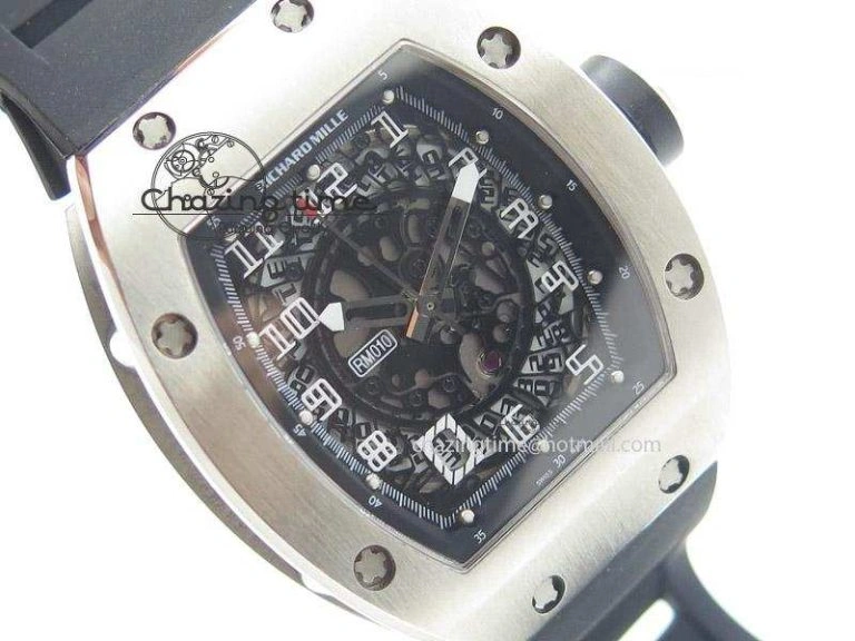 RM005 Philippe Massa SS White Number On Rubber Strap MIYOTA FastDry 9587