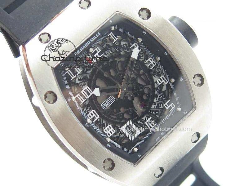 RM005 Philippe Massa SS White Number On Rubber Strap MIYOTA FastDry 9587