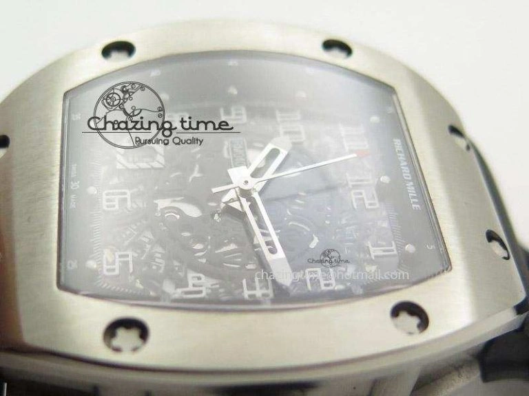 RM005 Philippe Massa SS White Number On Rubber Strap MIYOTA FastDry 9587