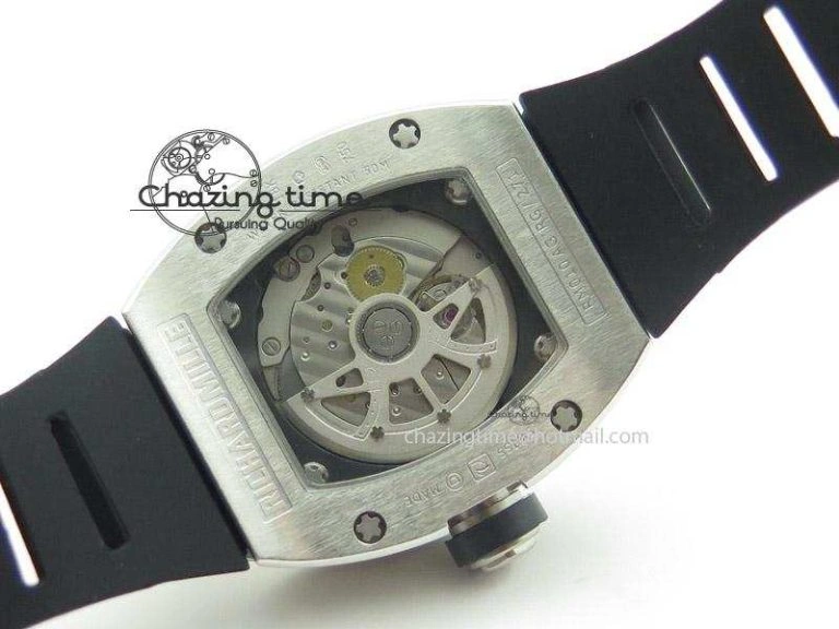 RM005 Philippe Massa SS White Number On Rubber Strap MIYOTA FastDry 9587