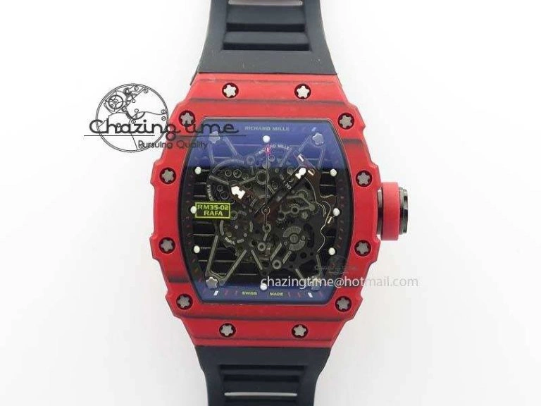 RM005 Philippe Massa SS White Number On Rubber Strap MIYOTA FastDry 9587