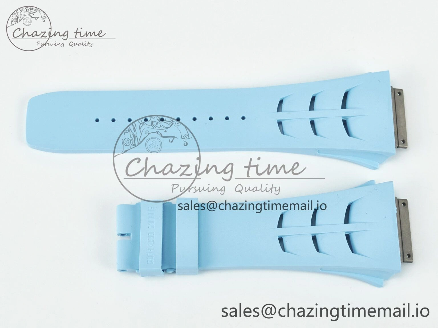 RM011 1:1 Best Edition Black Blue Green Rubber Strap (Fits the Gen size) AllSeason 4077