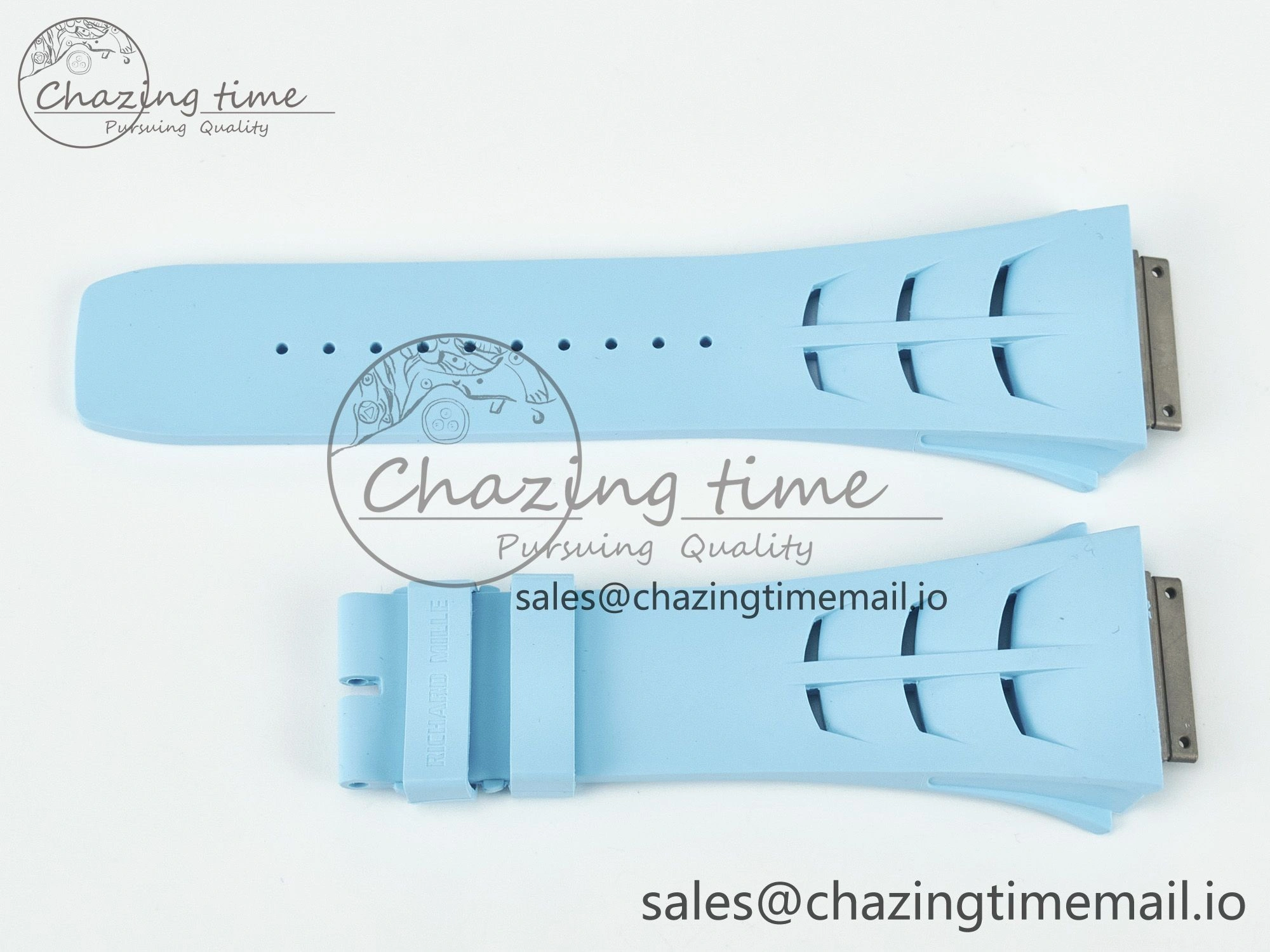 RM011 1:1 Best Edition Black Blue Green Rubber Strap (Fits the Gen size) AllSeason 4077