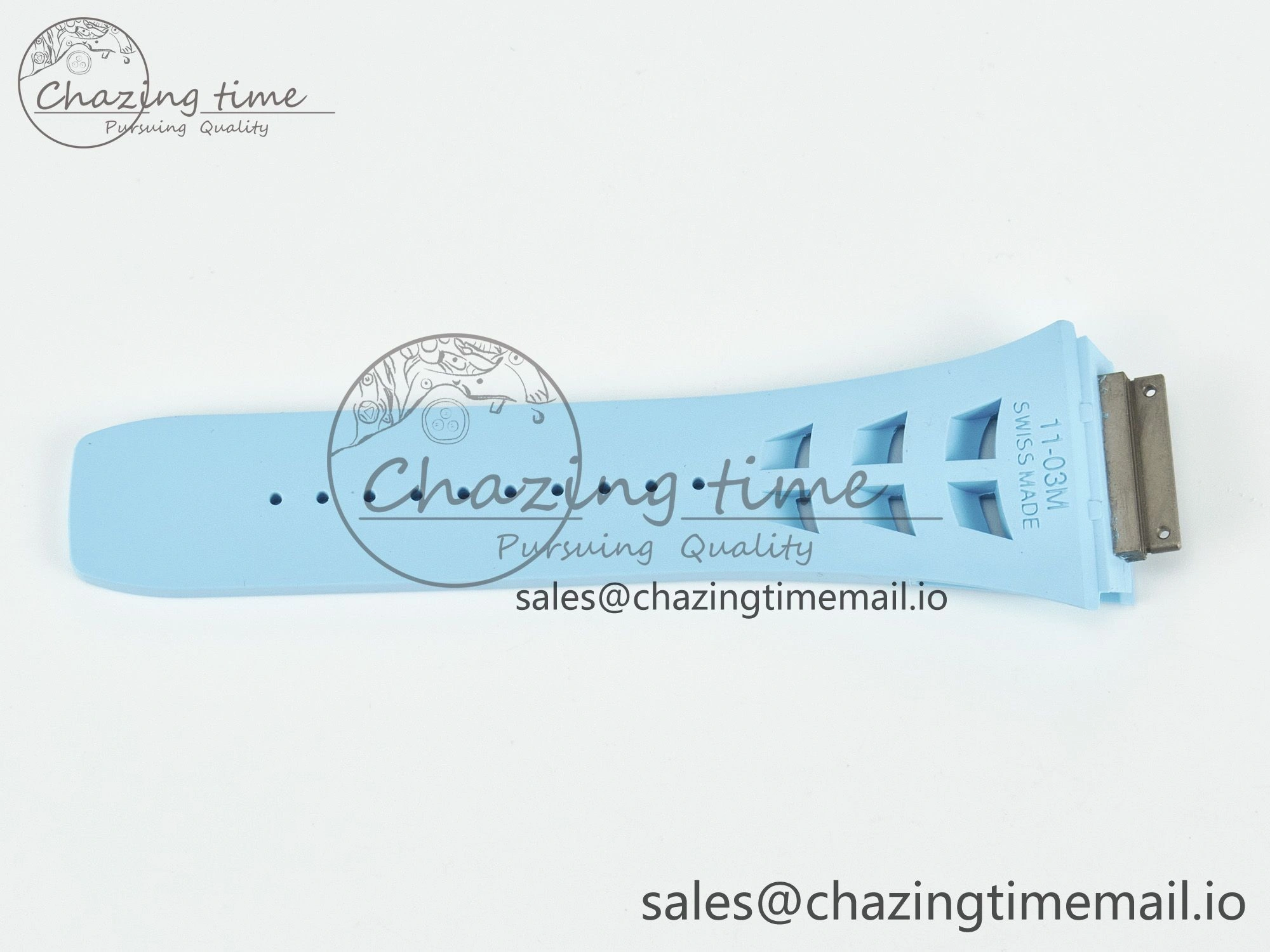 RM011 1:1 Best Edition Black Blue Green Rubber Strap (Fits the Gen size) AllSeason 4077