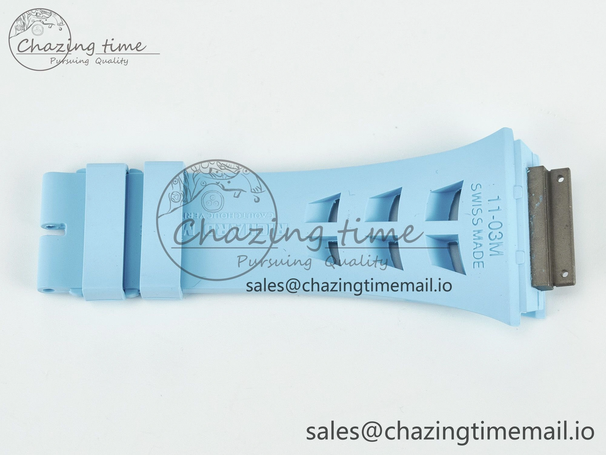 RM011 1:1 Best Edition Black Blue Green Rubber Strap (Fits the Gen size) AllSeason 4077