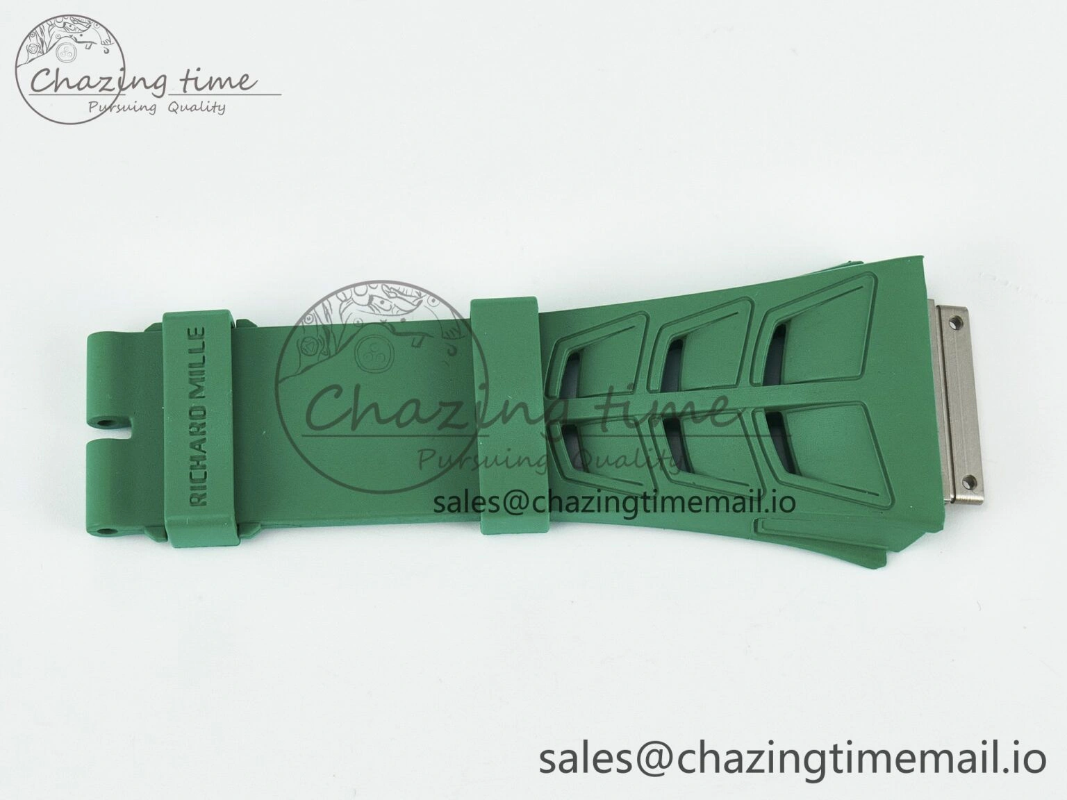 RM011 1:1 Best Edition Black Blue Green Rubber Strap (Fits the Gen size) AllSeason 4077