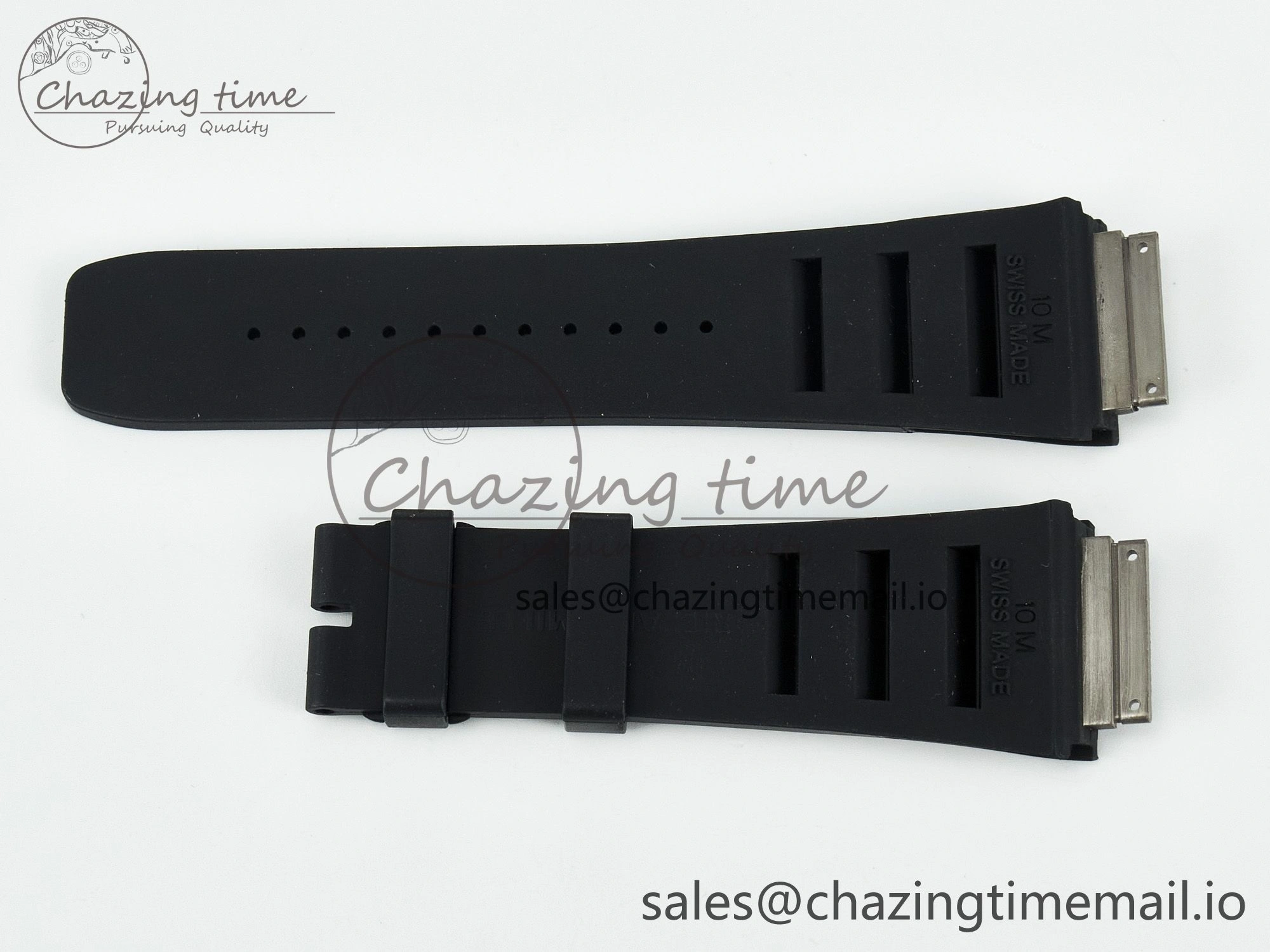 RM011 1:1 Best Edition Black Blue Green Rubber Strap (Fits the Gen size) AllSeason 4077