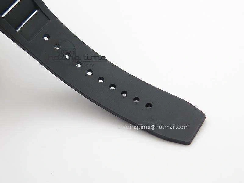 ZipUp RM011 Felipe Massa Black Ceramic DLC RMF Black Crown On Black Rubber Strap A 9552
