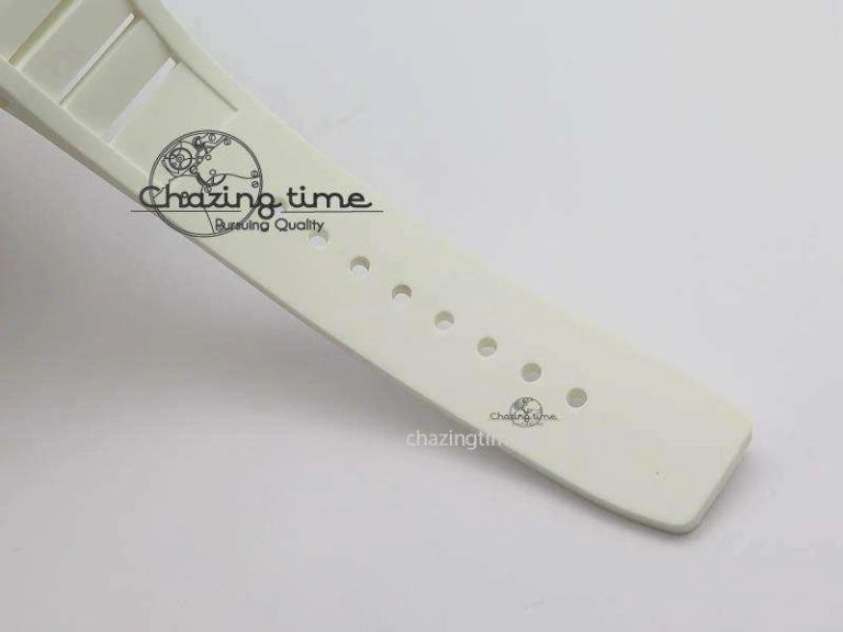 RM011 Felipe Massa White Ceramic DLC RMF White Crown On White Rubber Strap A Trendsetting 9551