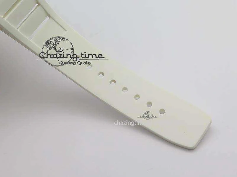 RM011 Felipe Massa White Ceramic DLC RMF White Crown On White Rubber Strap A Trendsetting 9551
