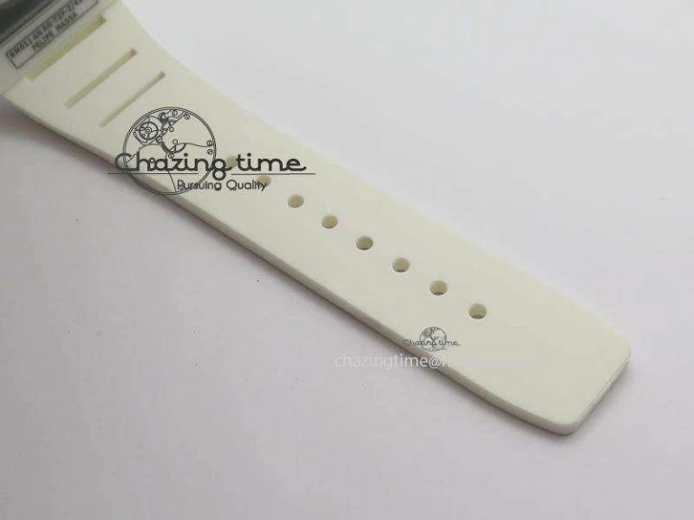 RM011 Felipe Massa White Ceramic RG RMF Red Crown On White Rubber Strap A SmartChoice 9550