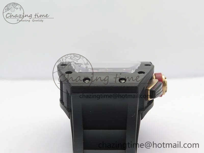 RM011 NTPT Lotus F1 Team RG Chrono KVF 1:1 Best Edition Skeleton Dial Red On Rubber Strap A Chic 9544