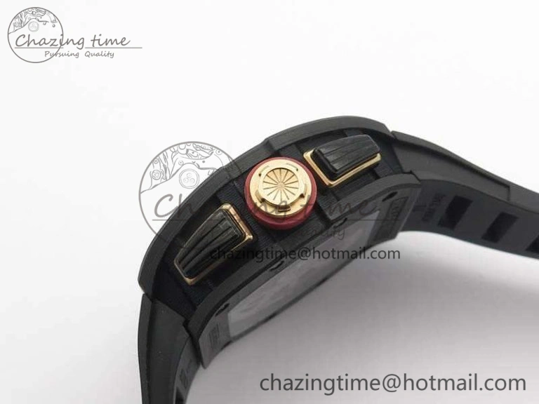 RM011 NTPT Lotus F1 Team RG Chrono KVF 1:1 Best Edition Skeleton Dial Red On Rubber Strap A Chic 9544