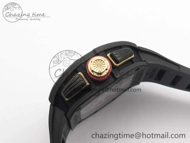 RM011 NTPT Lotus F1 Team RG Chrono KVF 1:1 Best Edition Skeleton Dial Red On Rubber Strap A Chic 9544