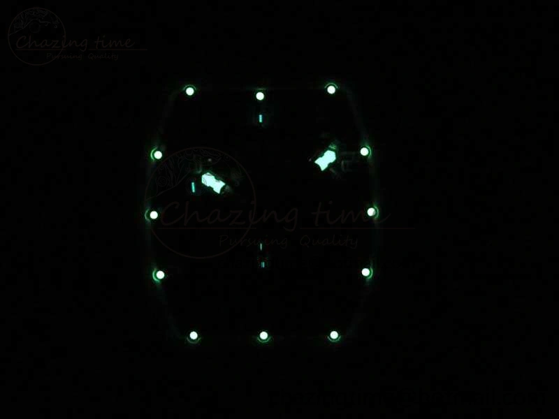 Bright RM011 Real White Ceramic Case Chrono KVF 1:1 Best Edition Crystal Skeleton Dial Blue Markers On Rubber Strap A 9484