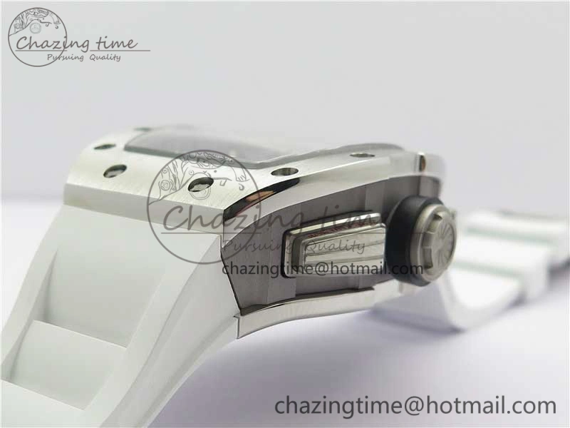 Colorful RM011 SS Chrono KVF 1:1 Best Edition Crystal Dial Black on Rubber Strap A7750 V 9426