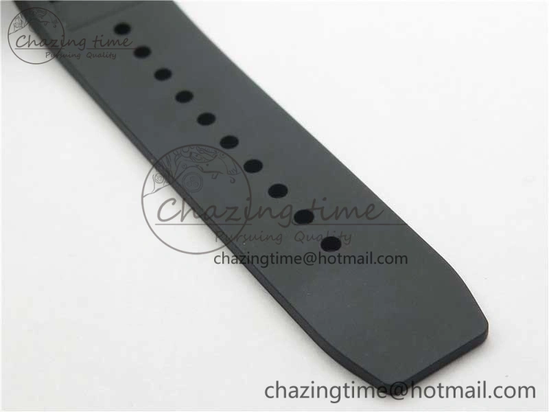 ZeroBulk RM011 SS Chrono KVF 1:1 Best Edition Diamonds Bezel Crystal Dial Black on Black Rubber Strap A7750 V 9419