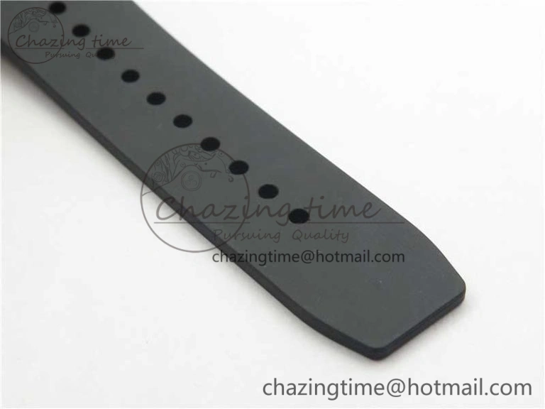 ZeroBulk RM011 SS Chrono KVF 1:1 Best Edition Diamonds Bezel Crystal Dial Black on Black Rubber Strap A7750 V 9419