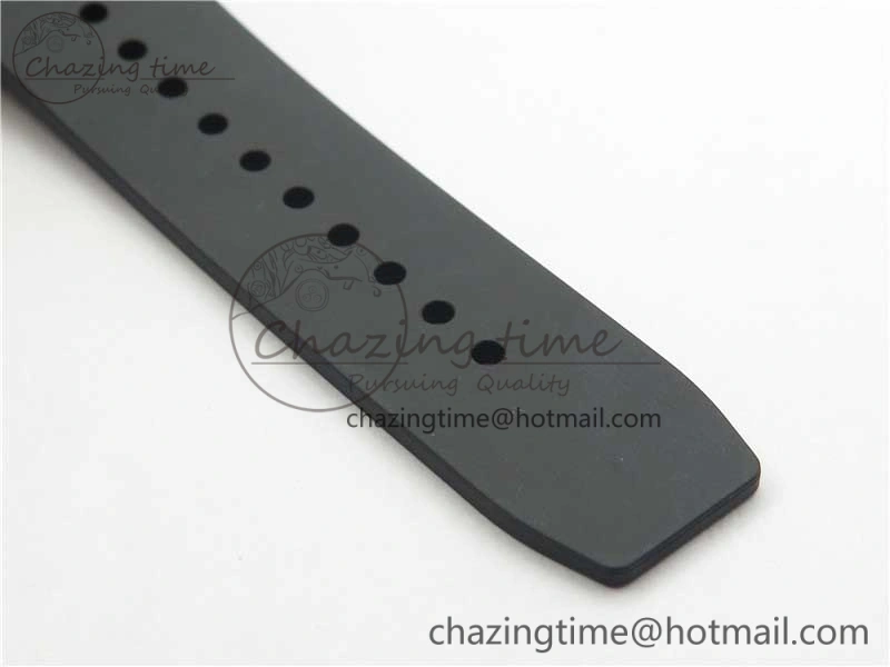 ZeroBulk RM011 SS Chrono KVF 1:1 Best Edition Diamonds Bezel Crystal Dial Black on Black Rubber Strap A7750 V 9419