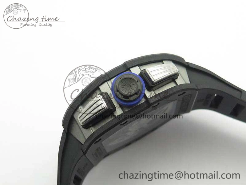 RM011 SS Felipe Massa 10th Anni KVF 1:1 Best Edition Skeleton Dial Blue On Rubber Strap A Lightweight 9542