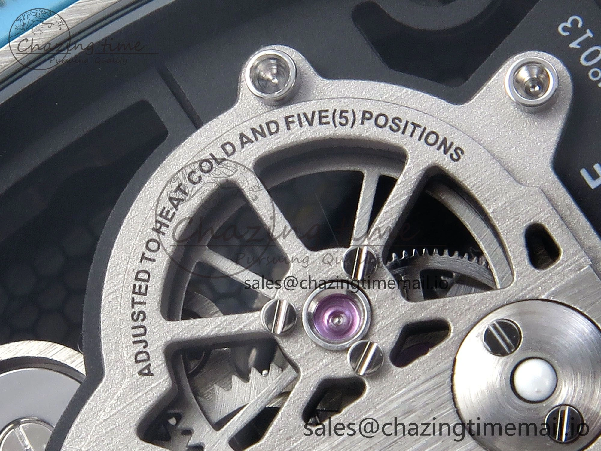 RM021 Tourbillon Blue Quartz Fiber Black Carbon RMF Best Edition on Black Rubber Strap Popular 9229