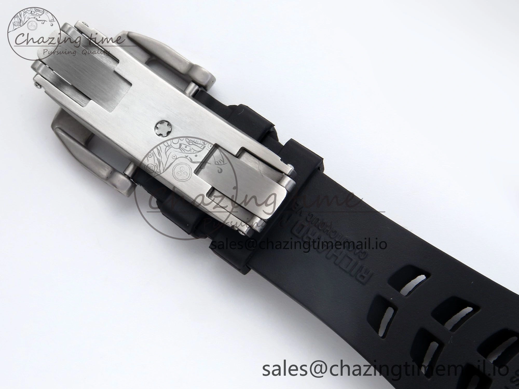 RM021 Tourbillon Blue Quartz Fiber Black Carbon RMF Best Edition on Black Rubber Strap Popular 9229