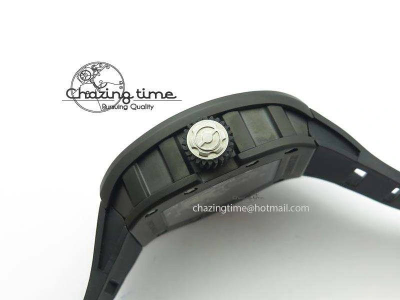 EyeCatching RM022 PVD Skeleton Dial On Black Rubber Strap MIYOTA 9584