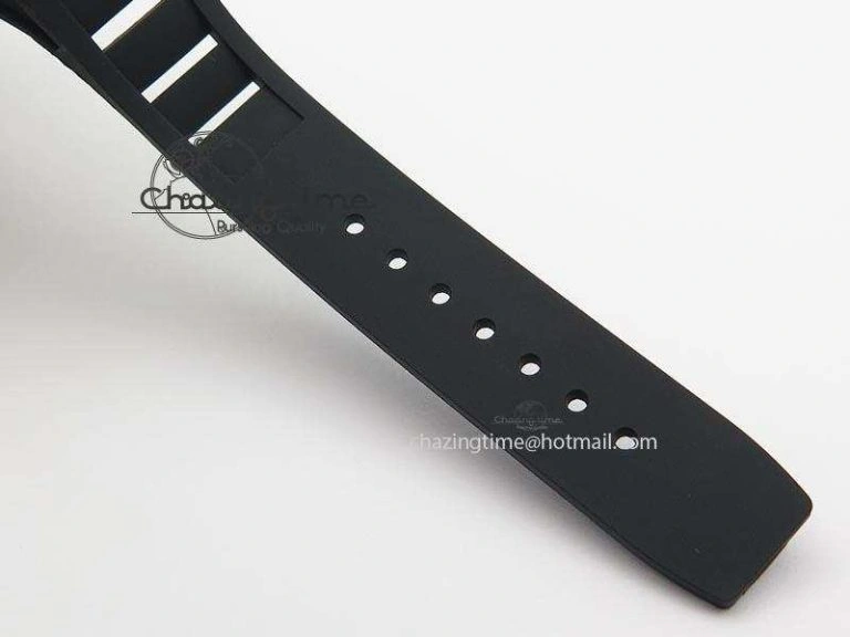 EyeCatching RM022 PVD Skeleton Dial On Black Rubber Strap MIYOTA 9584