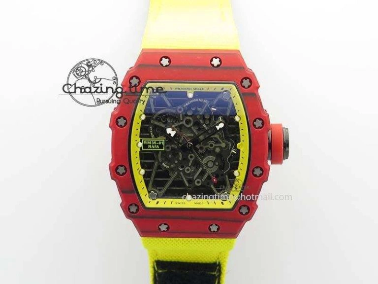RM022 RG Skeleton Dial On Black Rubber Strap MIYOTA WeatherProof 9580