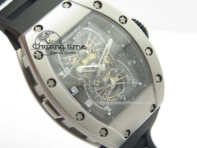 RM022 SS Skeleton Dial On Black Rubber Strap MIYOTA FlexibleFit 9585