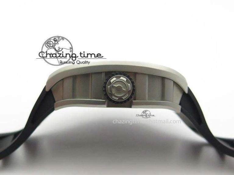 RM022 SS Skeleton Dial On Black Rubber Strap MIYOTA FlexibleFit 9585