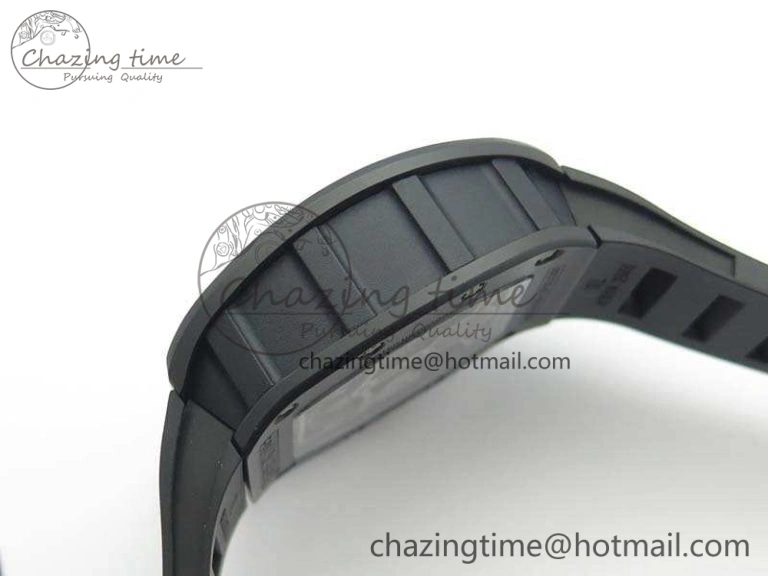 RM023 Ceramic Case KVF Best Edition Eagle Skeleton Dial RG Crown On Rubber Strap MIYOTA ModernLook 9525